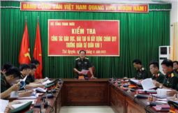 Bộ Tổng Tham mưu kiểm tra công tác giáo dục, đào tạo và xây dựng chính quy tại Trường Quân sự Quân khu 